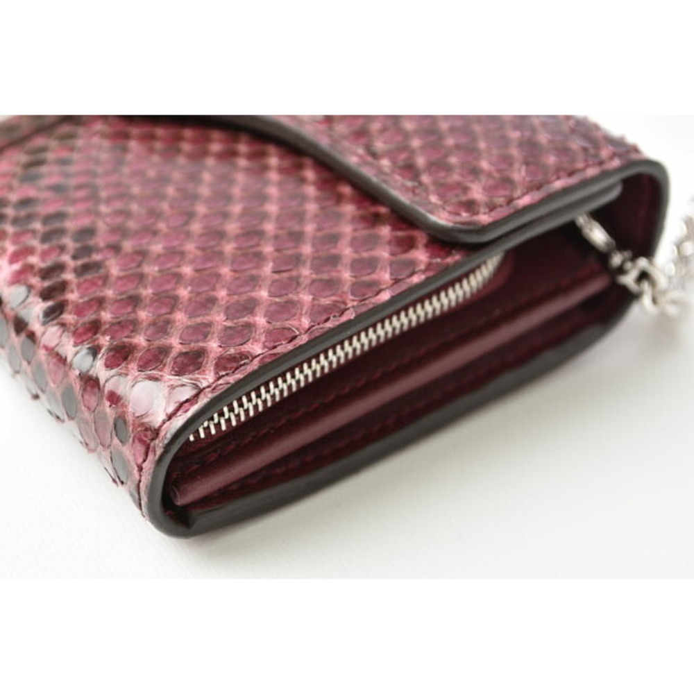 Gucci Chain Wallet Python Pink Multi - image 5